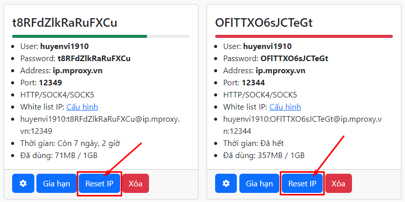 Cách xoay IP với bộ key proxy từ Mproxy.vn