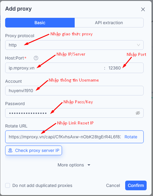 Cách cấu hình proxy trên phần mềm Anti-detect MostLogin
