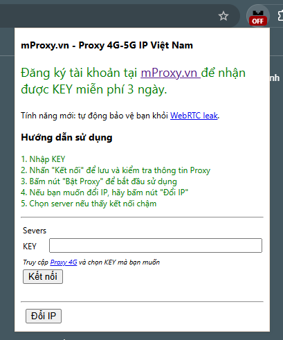 [11/8/2025] - Phiên bản tiện ích mProxy.vn Switcher 1.1.2