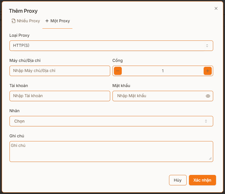 Hướng dẫn cấu hình proxy trên phần mềm PionLogin