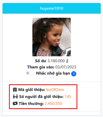 Mã giới thiệu - Chia sẻ liên kết cộng đồng