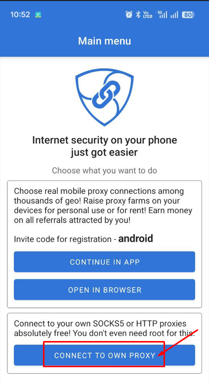 Cách sử dụng proxy trên điện thoại Android bằng app Proxy Client - No Root