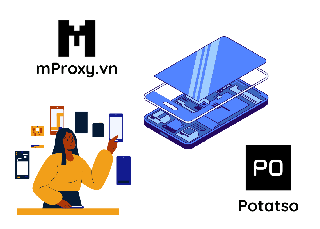 Cài đặt proxy trên điện thoại IOS bằng app Potatso