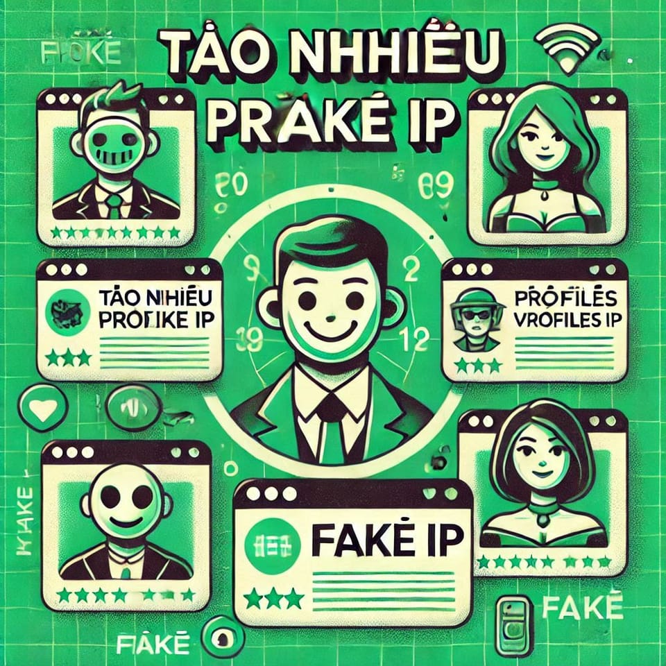 Tạo nhiều profiles giả lập & Thay đổi IP cho từng giả lập