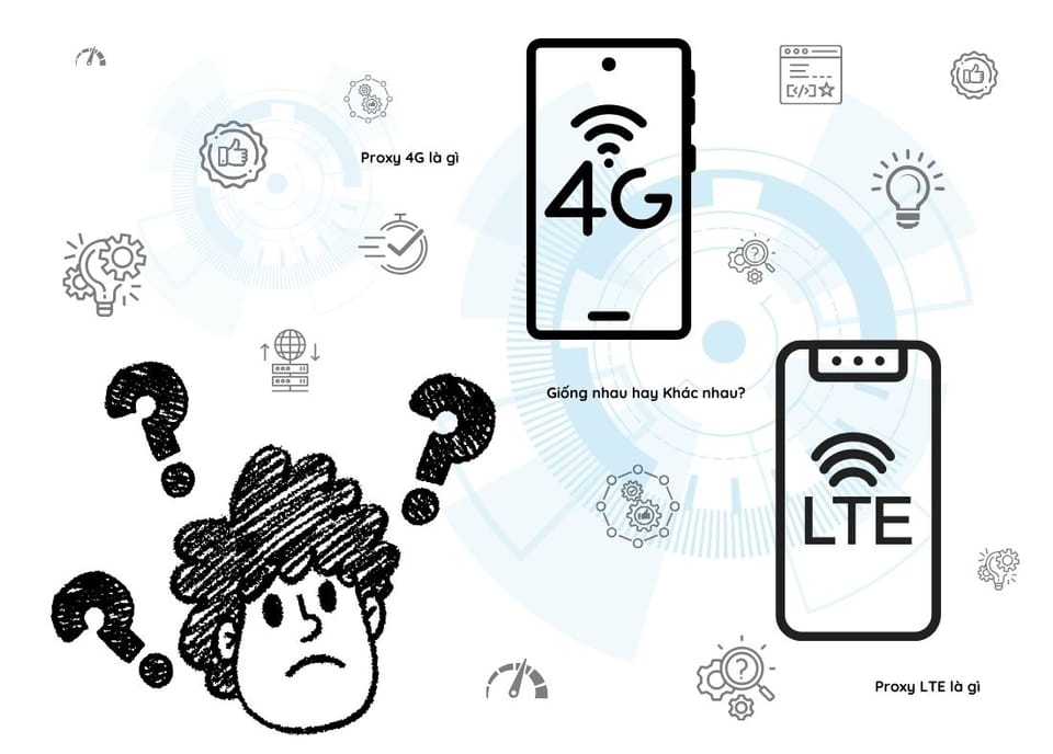 Proxy LTE là gì? Proxy LTE và proxy 4G có giống nhau?